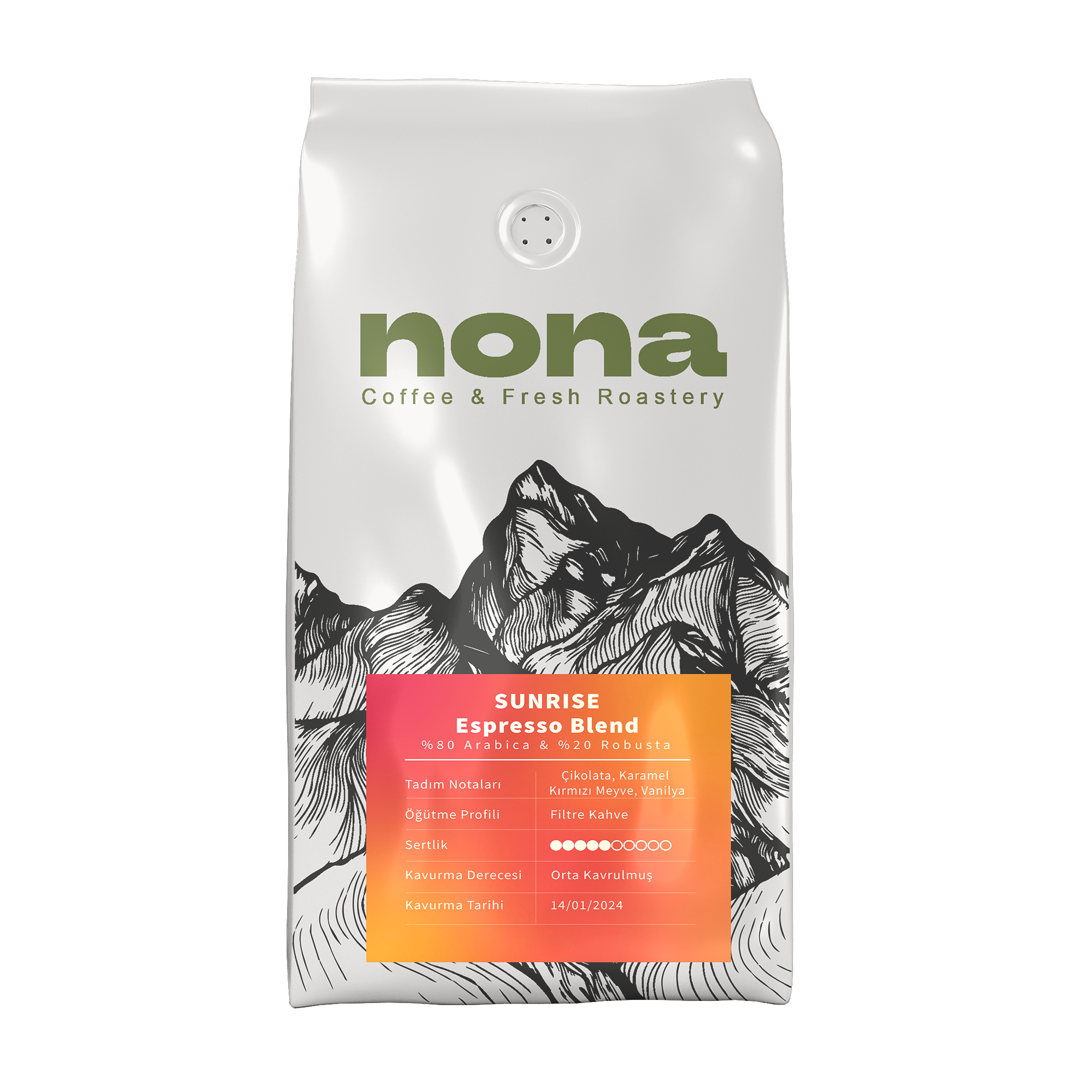 Sunrise Blend - %80 Arabica + %20 Robusta